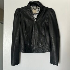 Ted Baker Black Leather Jacket